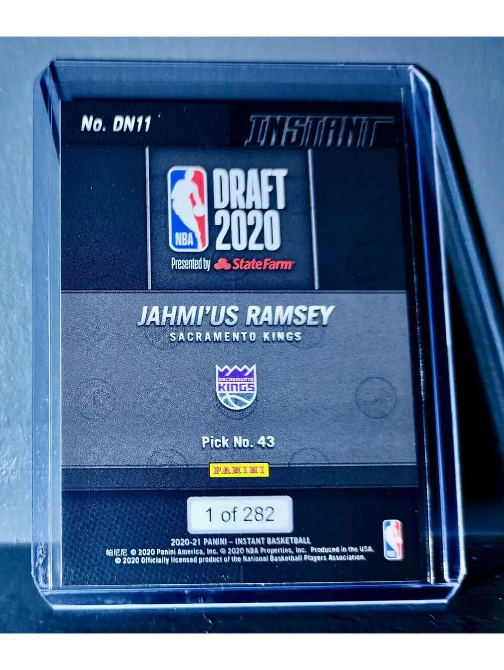 Jahmi'us Ramsey 2020-21 Panini Draft Night #11 Basketball Rookie Card 1 of 282